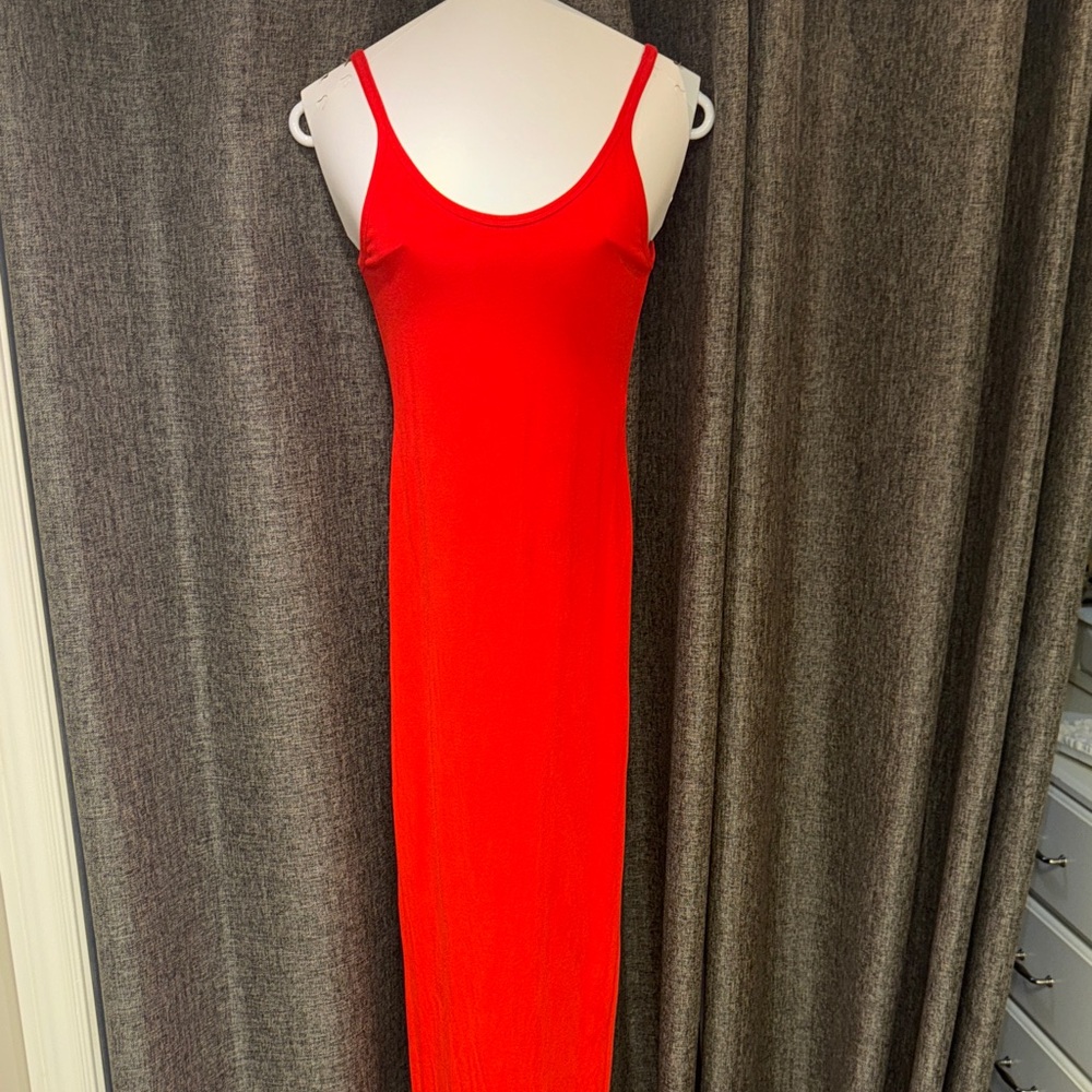 ASOS Smooth Red Strappy Dress